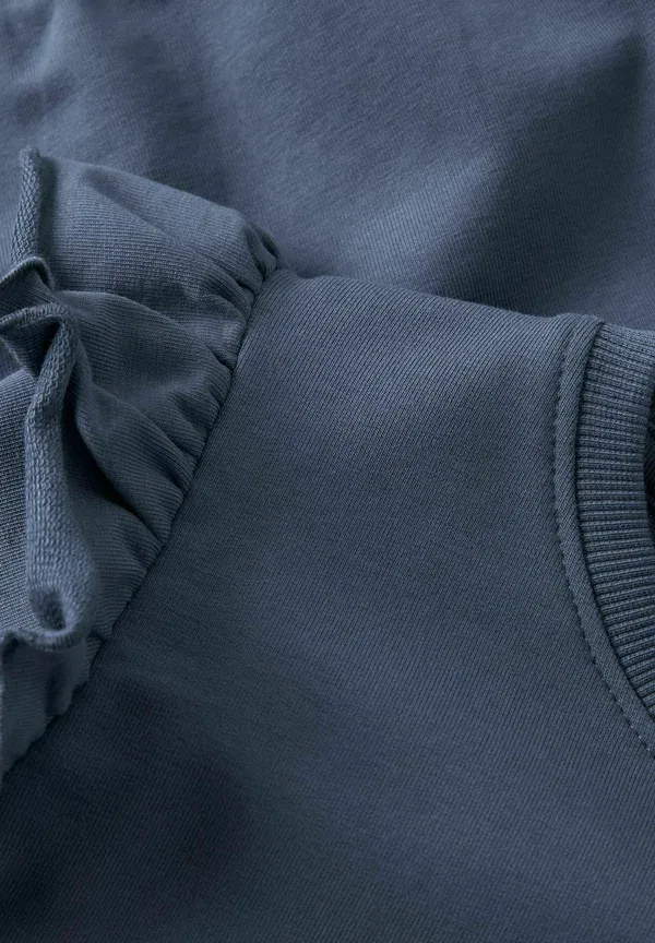 Свитшот из хлопка с эластаном Name It, Vintage Indigo, индиго — фото 3