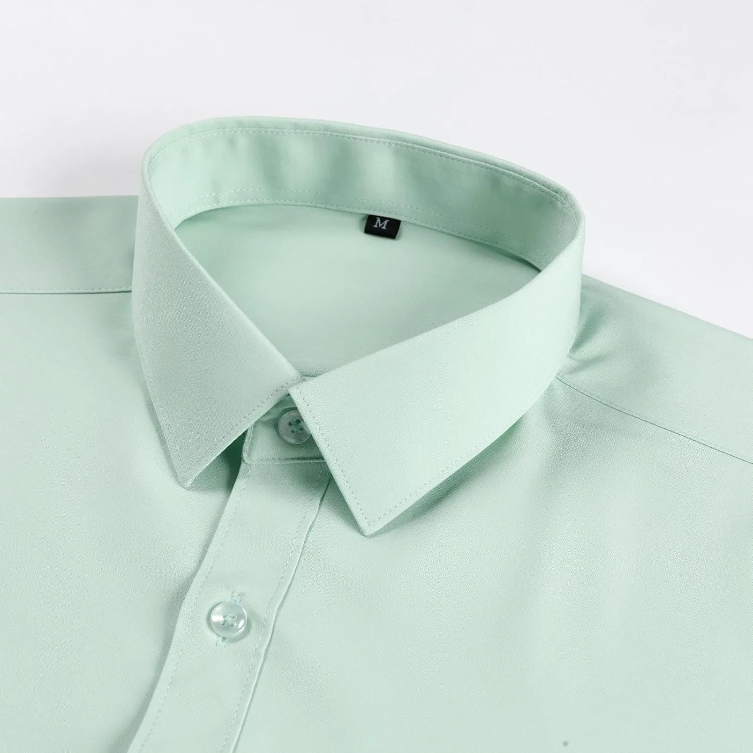 Мужская рубашка с длинным рукавом Slim Fit, светло-зелёный — фото 3