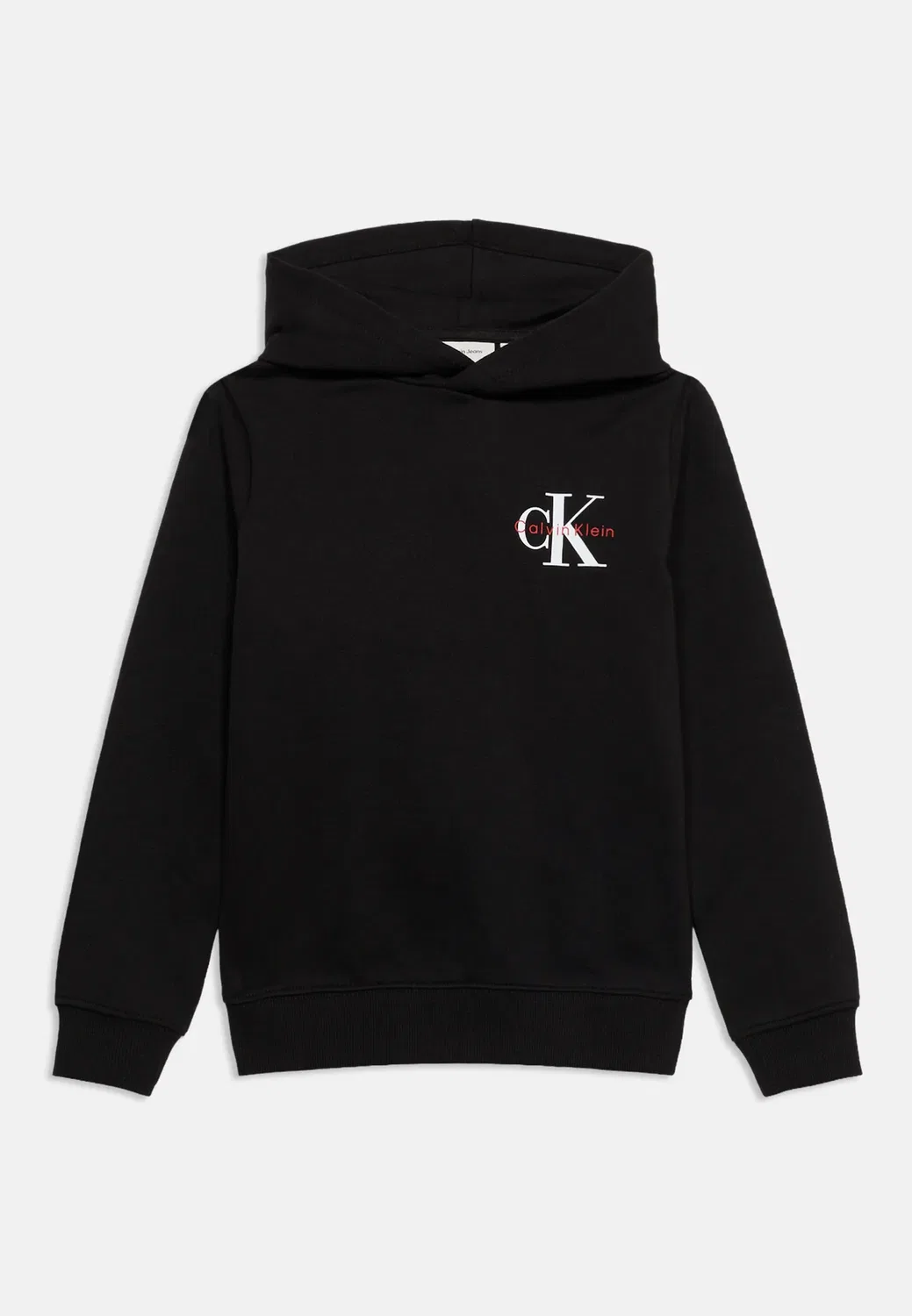 Худи с монологом на груди, унисекс - худи Calvin Klein Jeans, Black