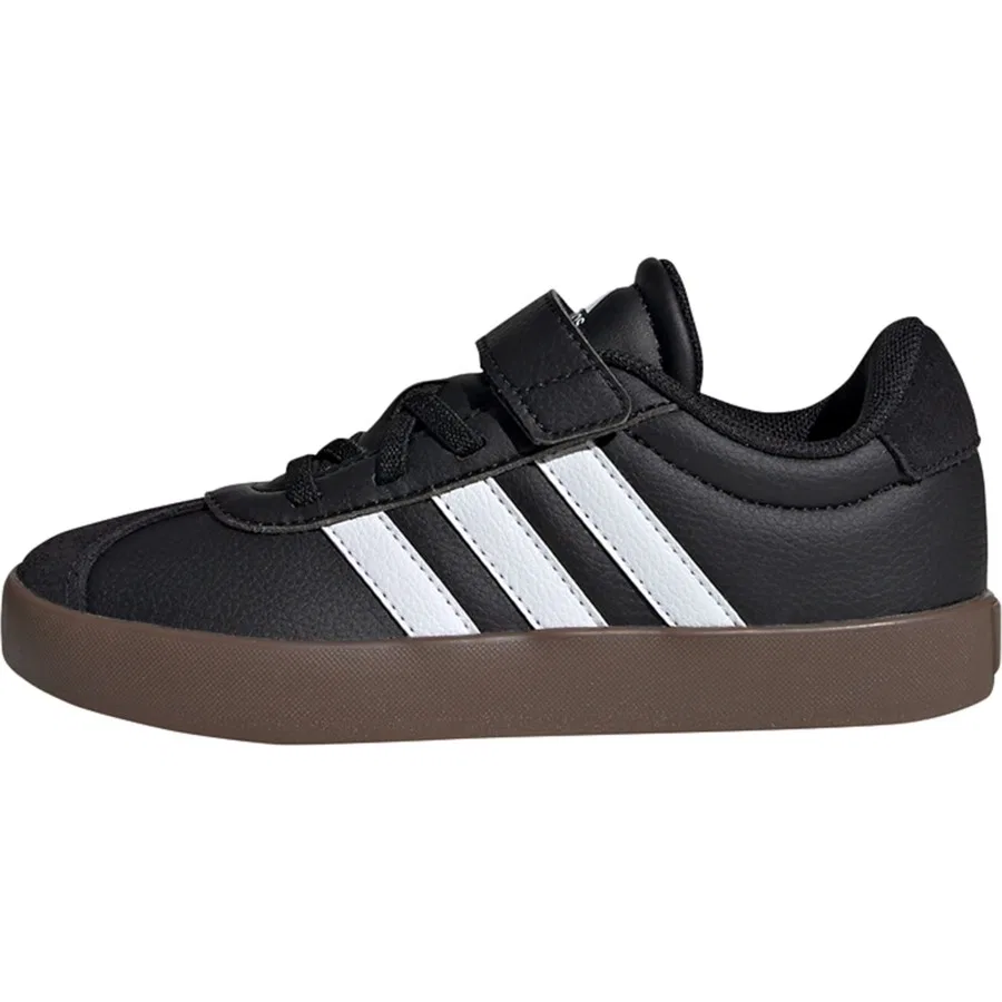 Детские кроссовки с супинатором adidas VL Court 3.0 Skateboarding, Черно-белый — фото 3