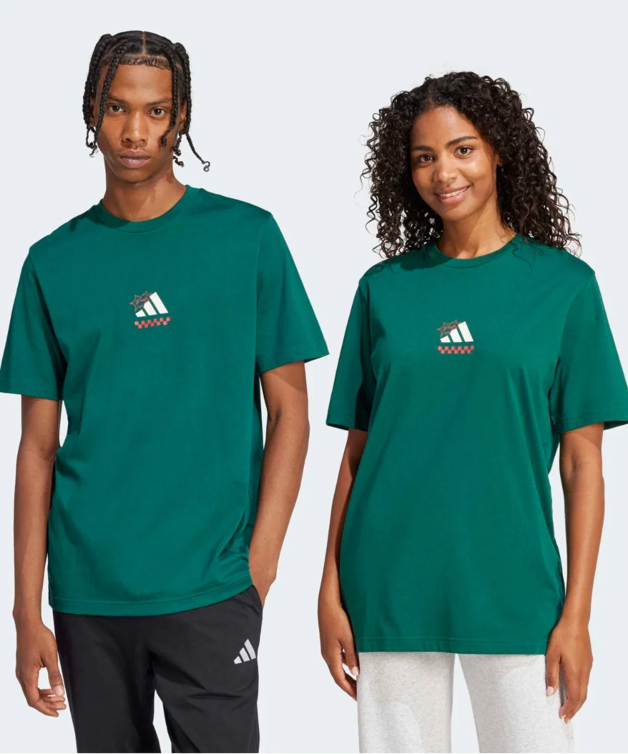 Мужская футболка с принтом Pizza Graphic Lounge Adidas, Green