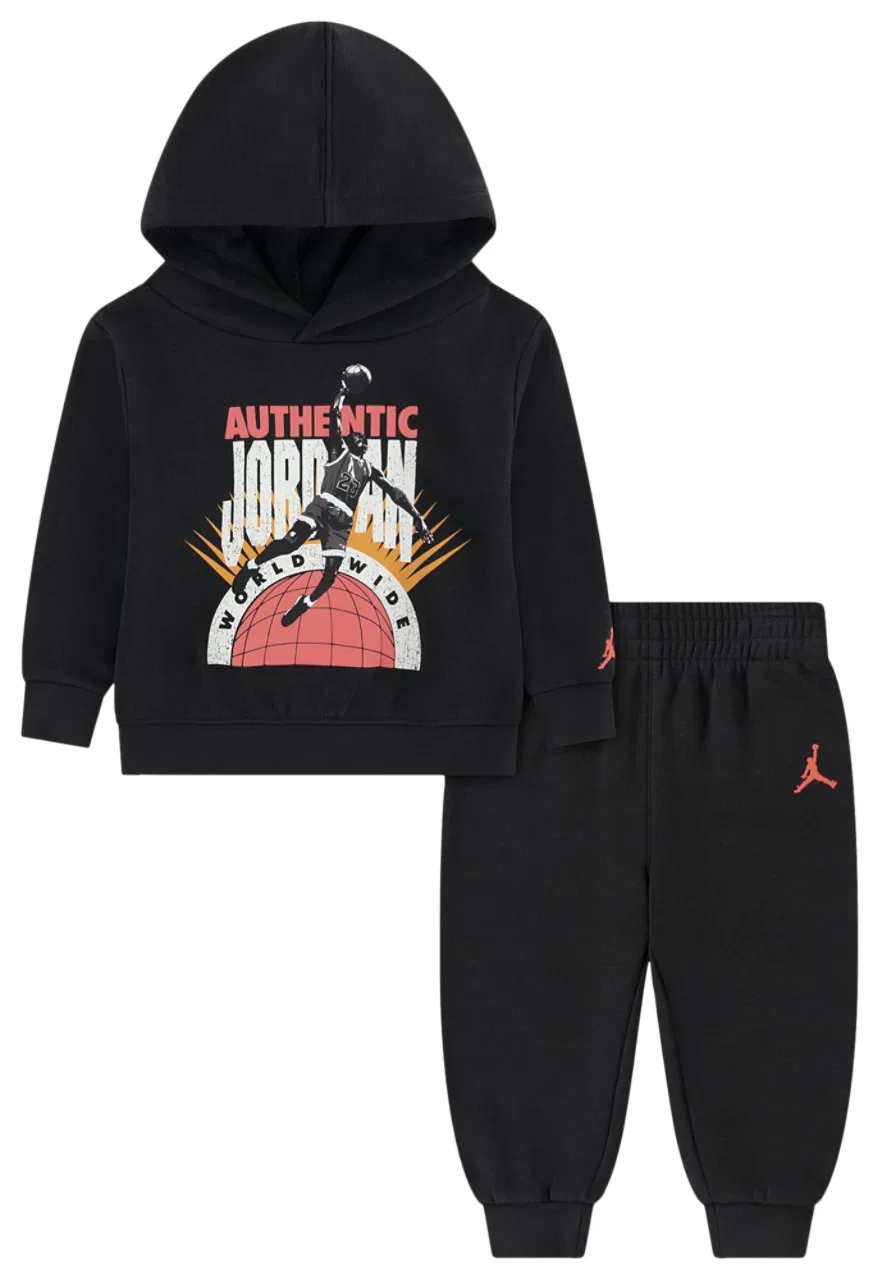Детский комплект из флиса Authentic Jordan, цвет Off Noir