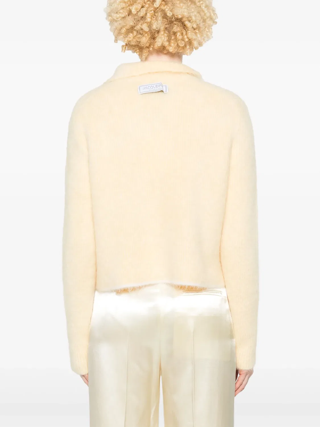 Свитер Le Pull Marina Jacquemus, светло-желтый — фото 4