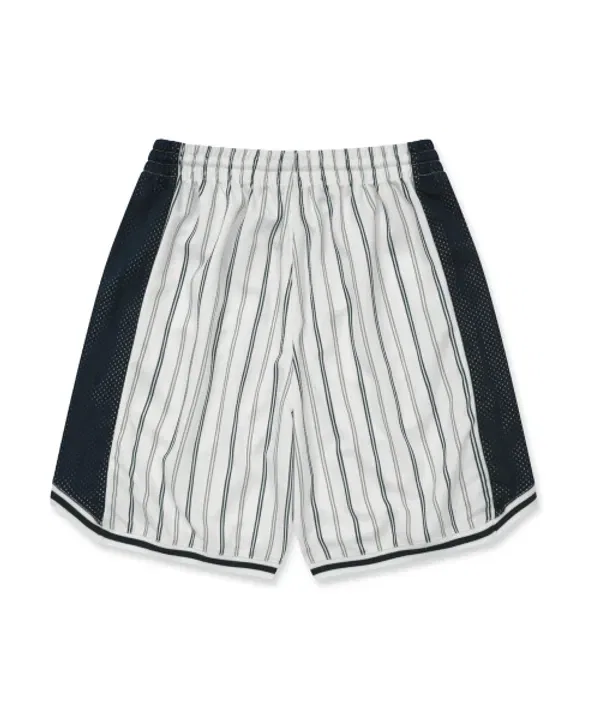 Шорты детские с полоской, Kids stripe mesh shorts, Brownbreath Kids, белый — фото 3