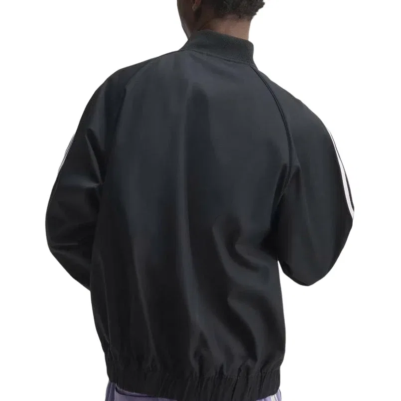 Мужская куртка Adicolor Classics Twill Track Jacket Asia Sizing 'Black' adidas, черный — фото 3
