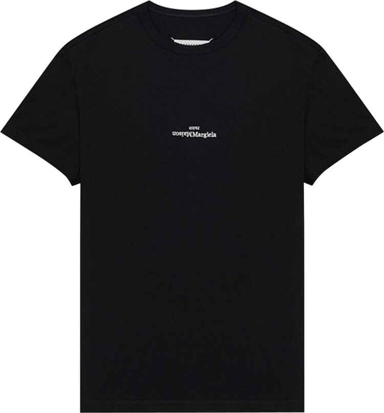 

Футболка Maison Margiela Upside Down Logo T-Shirt 'Black', черный