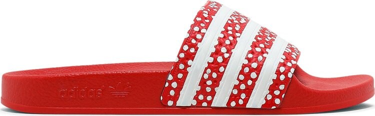 Сандалии Adidas Wmns Adilette Slide 'Polka - Vivid Red', красный