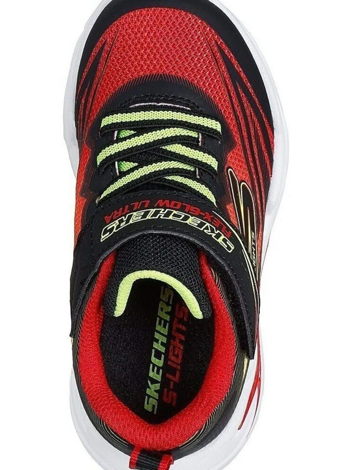 Спортивные кроссовки Skechers S Lights-flex-glow красного цвета — фото 2