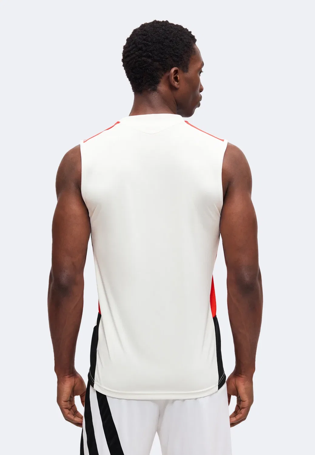 Sl benfica tiro26 соревнование без рукавов - клубная форма Adidas Performance, Cloud White/Red — фото 3