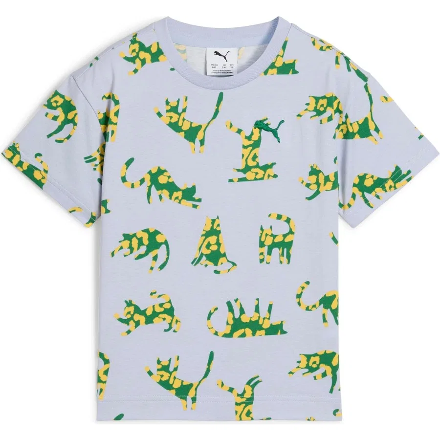 Детская футболка с коротким рукавом Puma Cats Club Tee, Бежевый