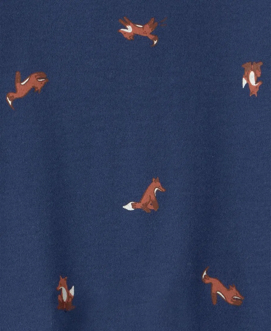 Комбинезон для сна с длинным рукавом, с принтом Carter's, Navy Blue/Fox — фото 4