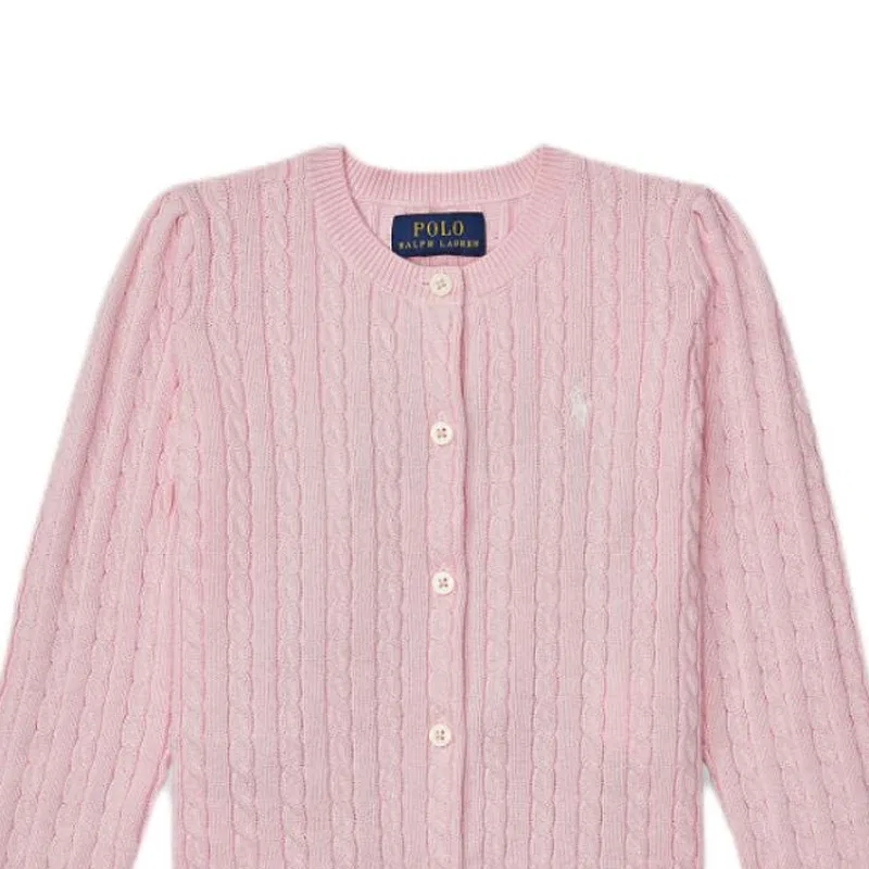Детский свитер с круглым вырезом Polo Ralph Lauren, Pastel Pink — фото 4