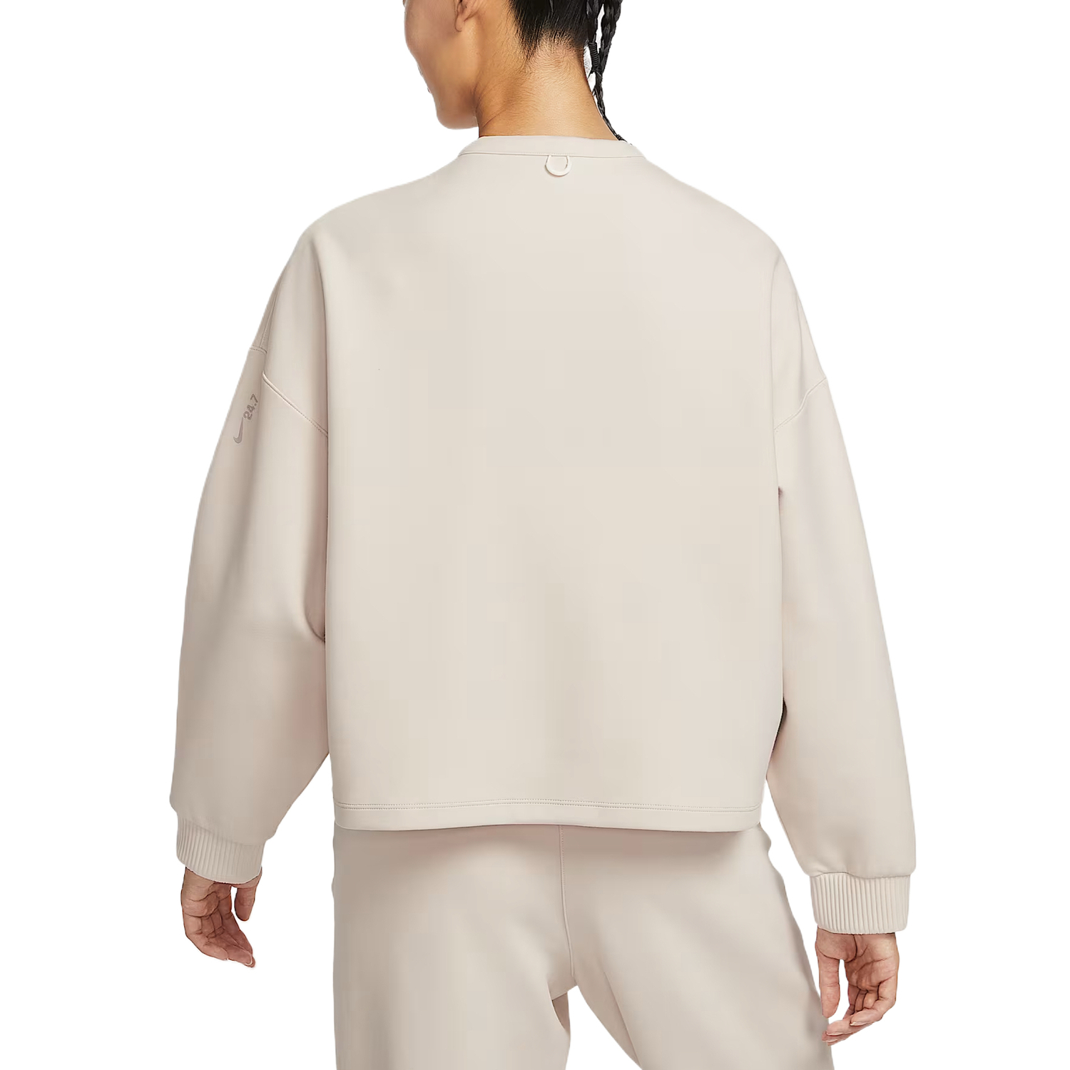Nike Dri Fit Куртки Женские Светлый Iron Ore Gray Crew Neck Moderate Others — фото 3
