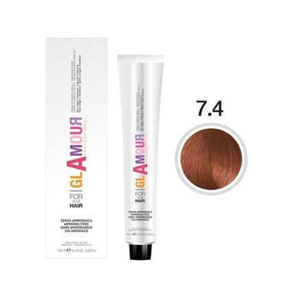 

Крем-краска для волос GLAMOUR без аммиака медный блонд