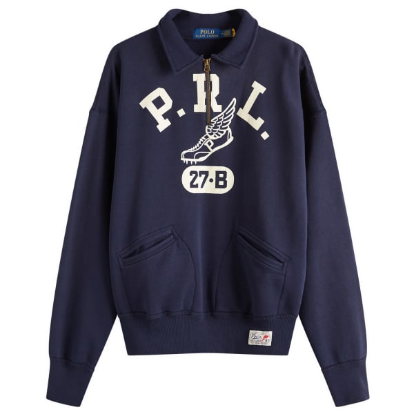 

Толстовка Prl run club с застежкой-молнией на половину длины Polo Ralph Lauren, синий