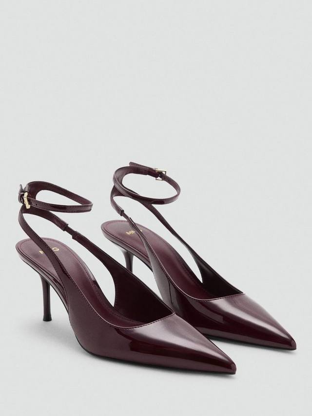 Сланцы на шлейке для шеи Mango, Dark Red — фото 3