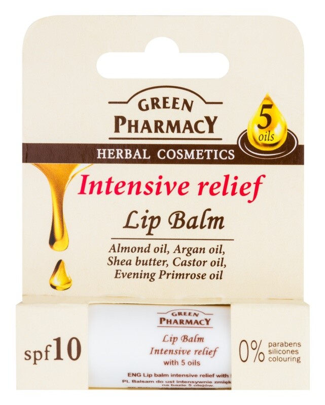 

Интенсивно увлажняющий бальзам для губ SPF 10 Green Pharmacy Lip Care