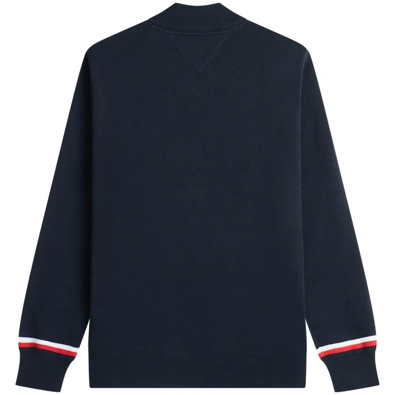 Джемпер мужской с бейсбольным воротником, Tommy Hilfiger, Gray — фото 4