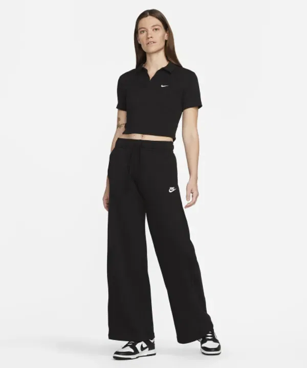 Футболка поло спортивная Essential, Nike, черно-белая — фото 4