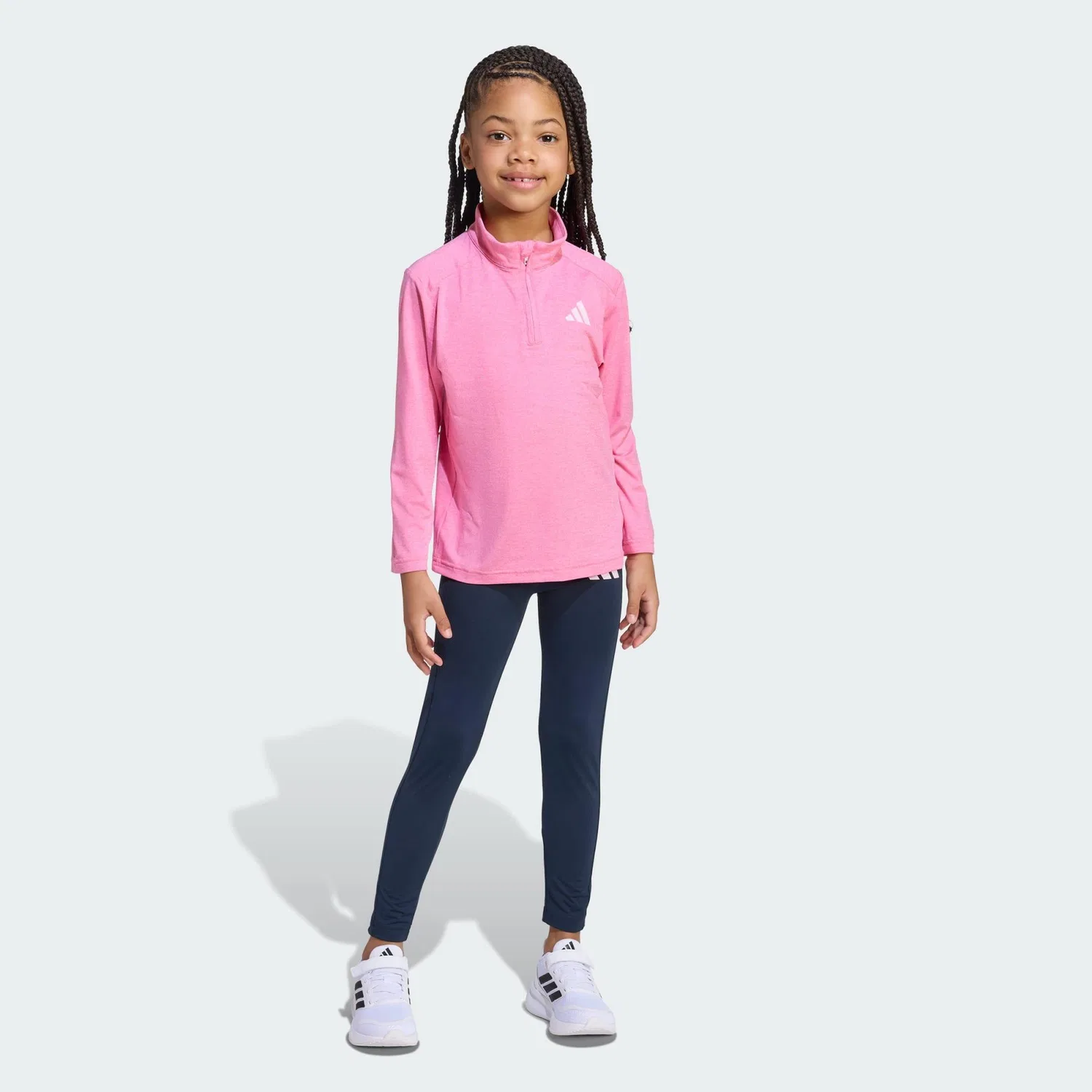 Детский спортивный комплект с длинным рукавом Goto Pz Adidas, Rosa Weiss Altrosa