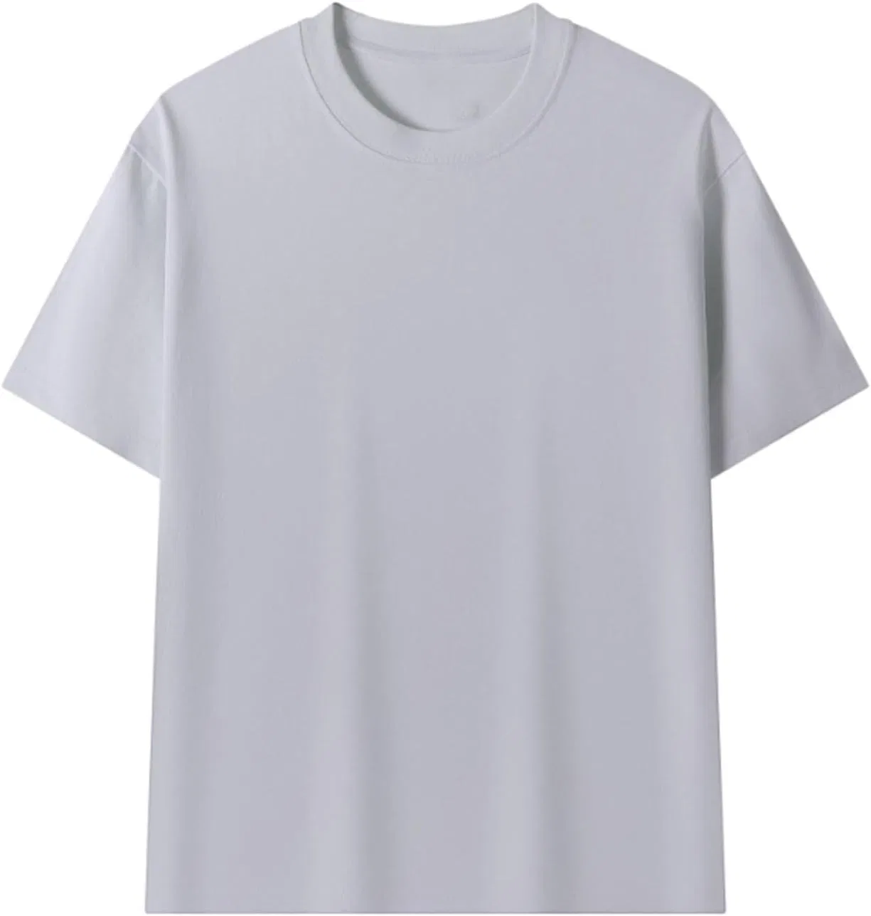 Мужская футболка с круглым вырезом из хлопка, 2-gray — фото 2