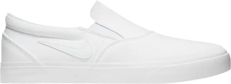 

Кроссовки Nike Charge Slip SB 'Triple White', белый