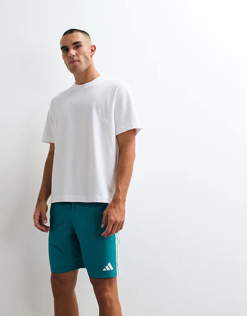 Плавки Adidas Training Essentials с тремя бирюзовыми полосками