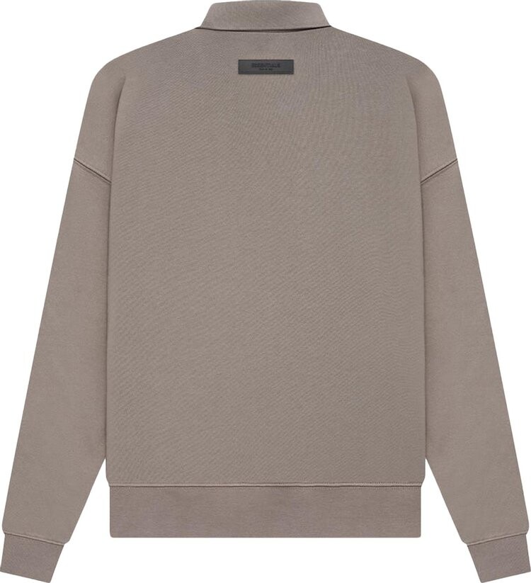 Лонгслив Fear of God Essentials Long-Sleeve Polo 'Desert Taupe', серый — фото 3