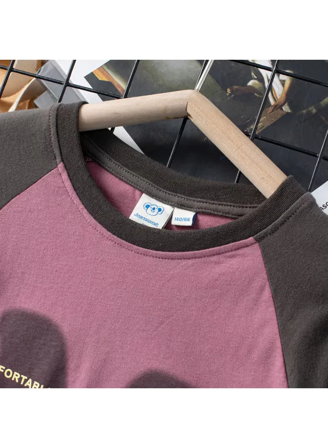 Футболка с коротким рукавом с цветоблочным принтом Jeanswest, красный — фото 4