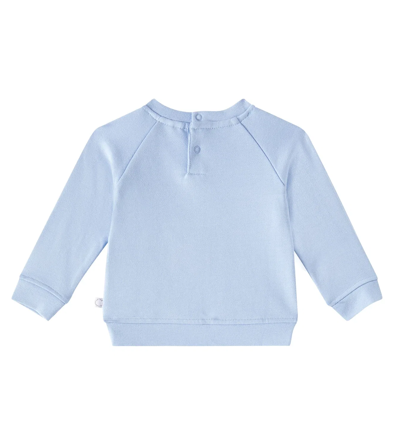 Детский свитшот из хлопка с принтом Stella Mccartney Kids, синий — фото 2