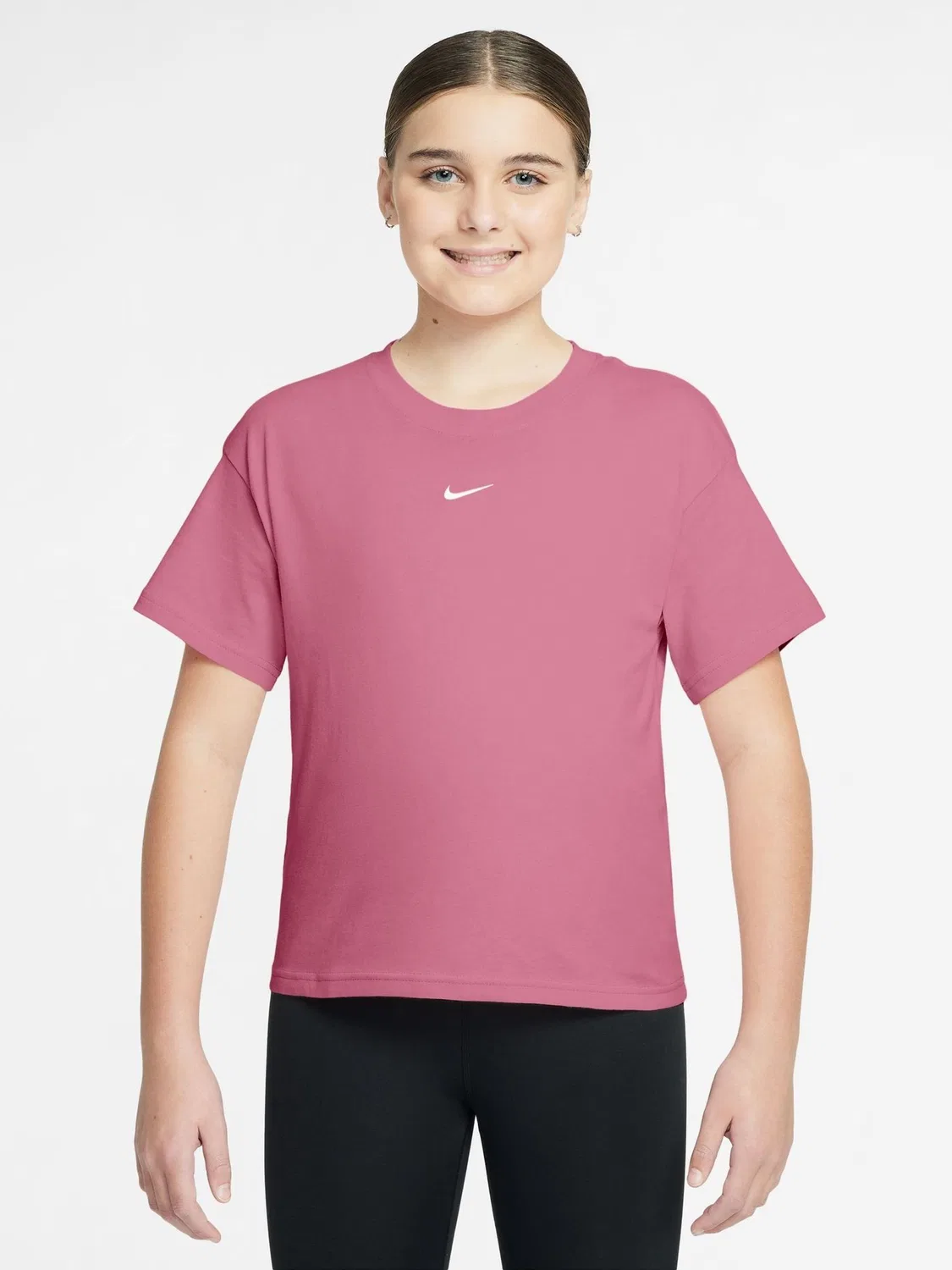 Футболка свободного кроя Nike Sportswear Boxy Nike, Peony Pink