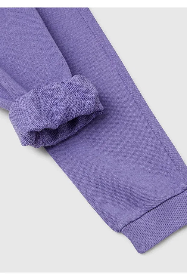 Детские спортивные штаны для девочек с принтом United Colors Of Benetton, Purple — фото 3