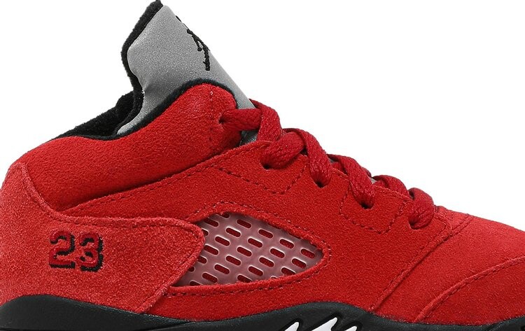Кроссовки Air Jordan 5 Retro TD Raging Bull 2021, красный — фото 2
