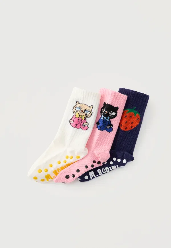 Носки 3 пары Cats Mini Rodini, multi-coloured, мультиколор