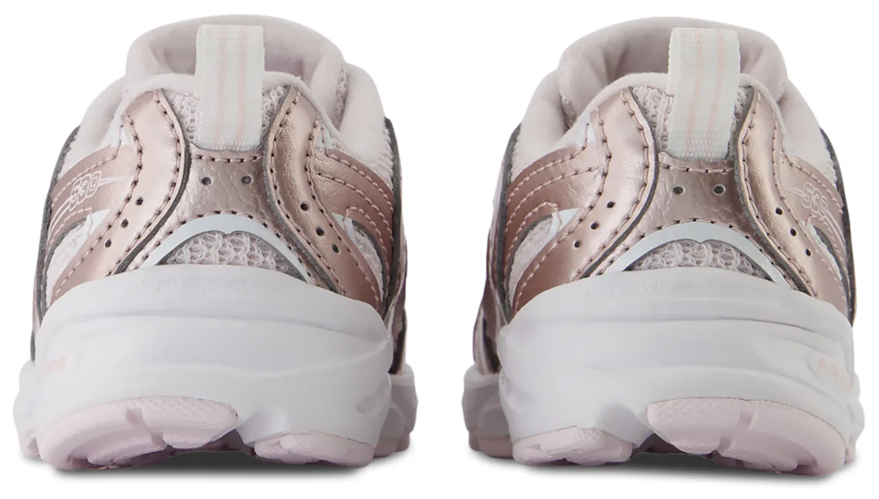 Детские кроссовки для девочек с легким дышащим верхом 530 New Balance, Pink Shine — фото 3