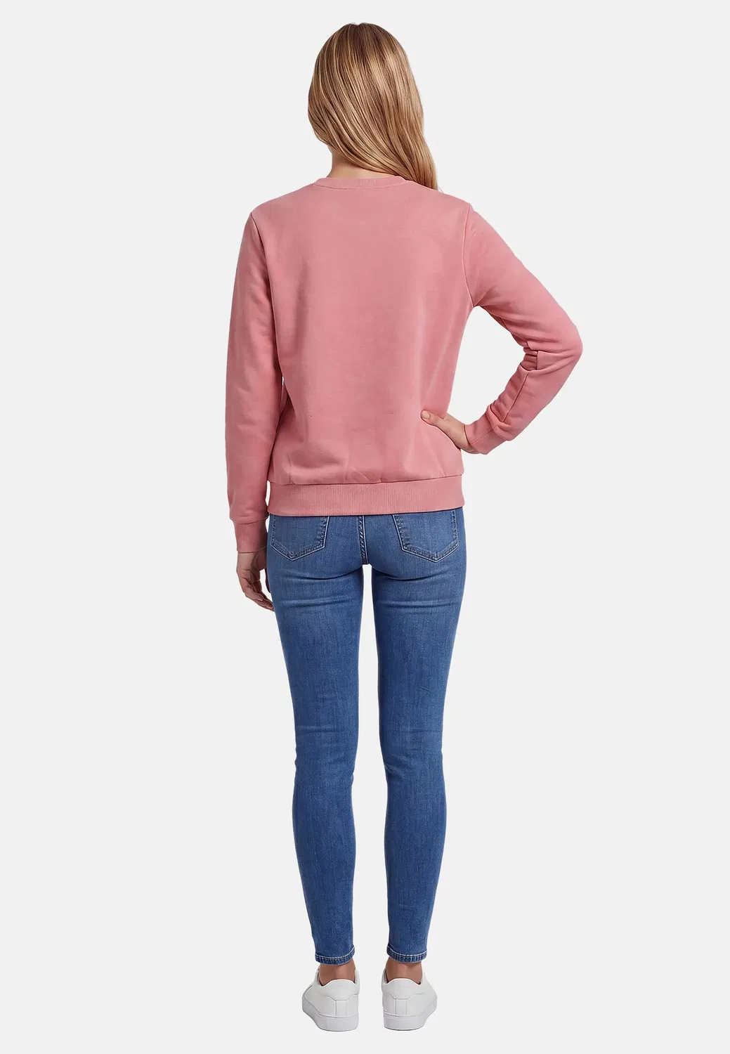 Женский свитер с круглым вырезом U.S. Polo Assn., Darkrose-Beige — фото 4