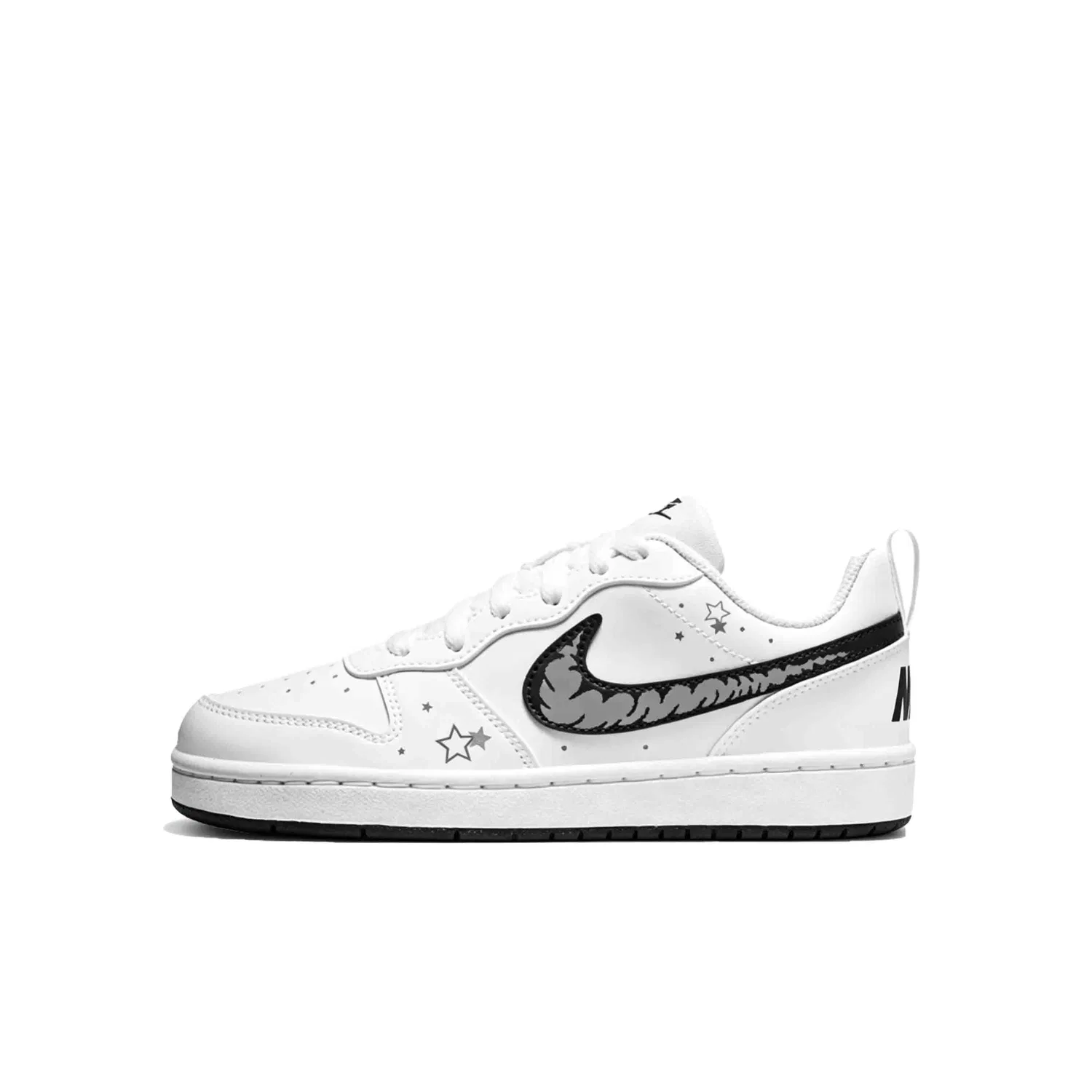 Детские кроссовки для скейтбординга с принтом Nike Court Borough 2, Nike, White/Gray