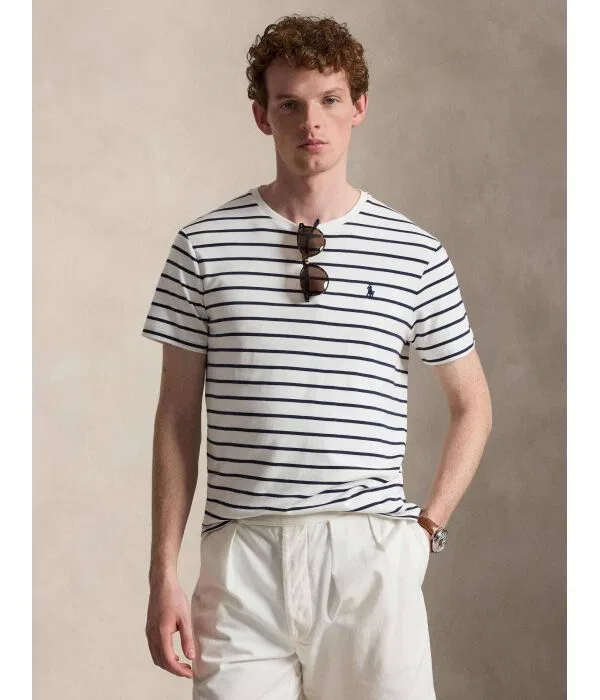 Мужская футболка Slim Fit Polo Ralph Lauren, белый