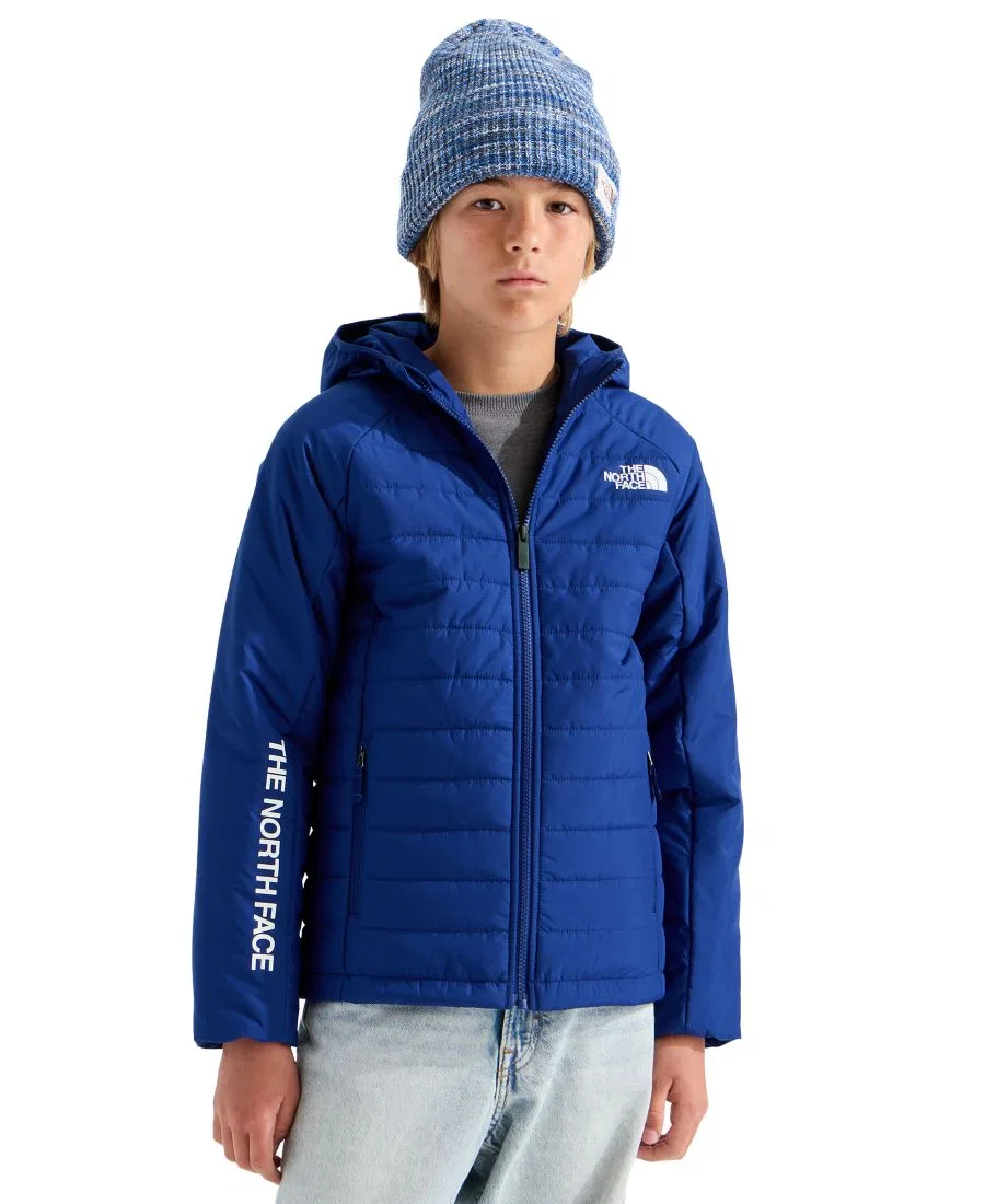 Куртка детская с длинным рукавом, на молнии, с капюшоном, Never Stop The North Face, Bold Blue