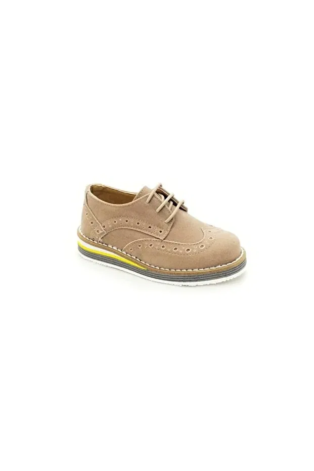 Детские оксфорды для мальчиков из замши Generic Brands, Taupe