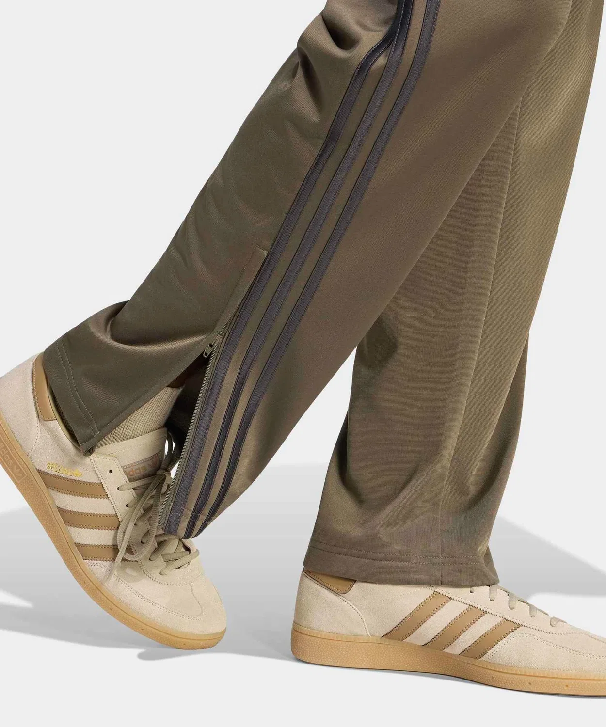 Мужские спортивные брюки с регулируемым поясом Firebird Track Pants Adidas, Brown — фото 4