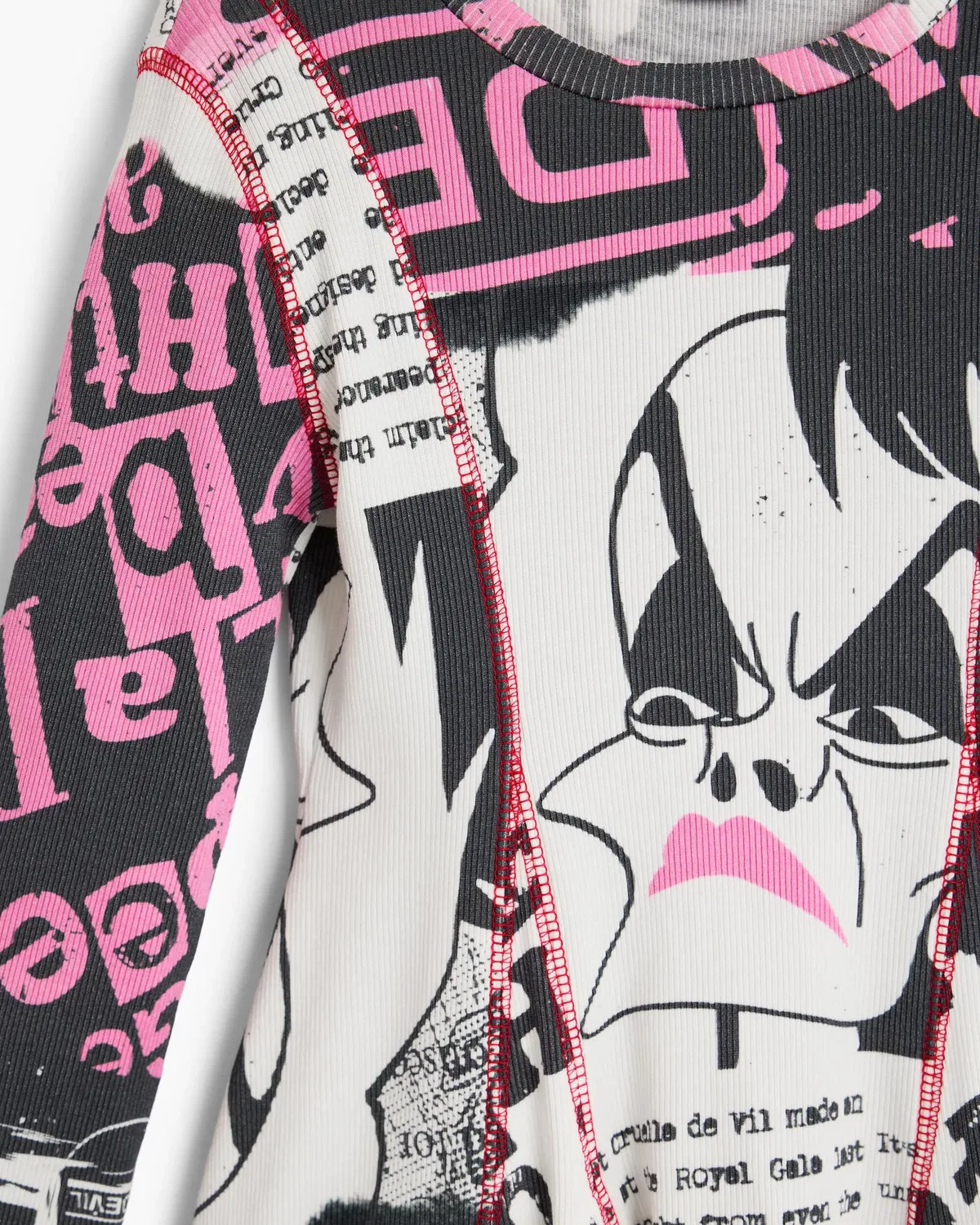 Детское платье для девочек с принтом Cruella Disney Desigual, Blanco — фото 4