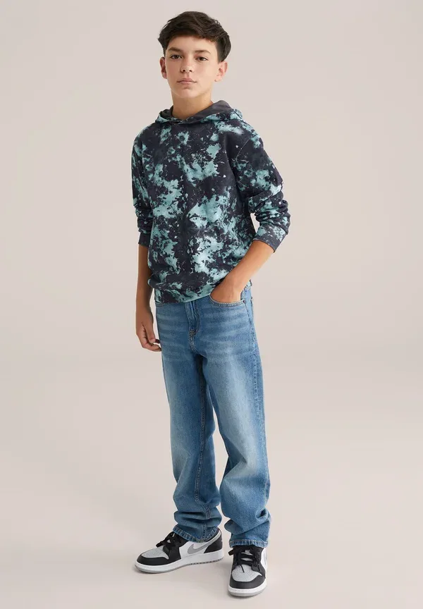 Худи с капюшоном, хлопок Blue ridge We Fashion, Dark Grey, темно-серый