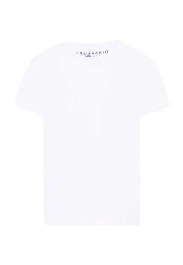 Футболка с принтом T-shirt Tru Trussardi Junior, белый — фото 2
