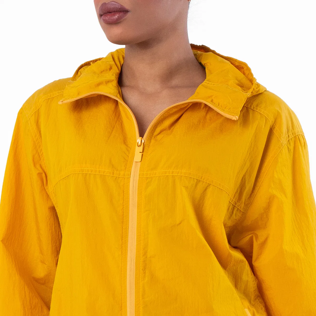 Женская куртка из нейлона с капюшоном EKD Burberry, Sunflower — фото 2