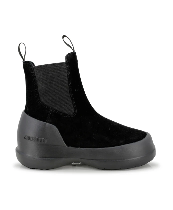 

Замшевые массивные туфли без шнуровки Moon Boot, черный