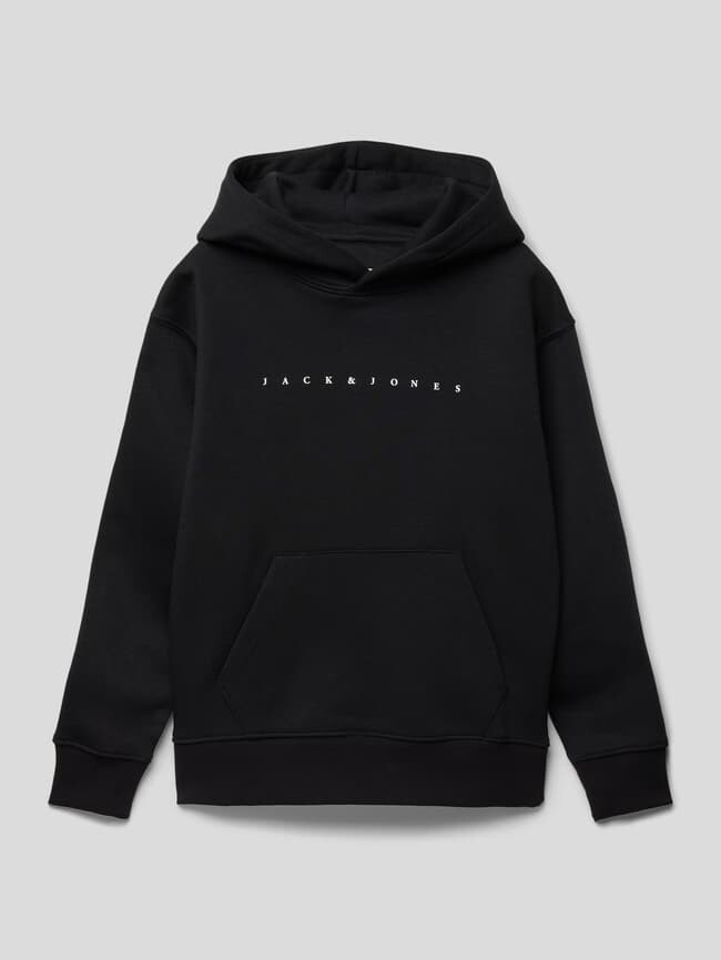 

Толстовка с принтом этикетки Jack & Jones, черный