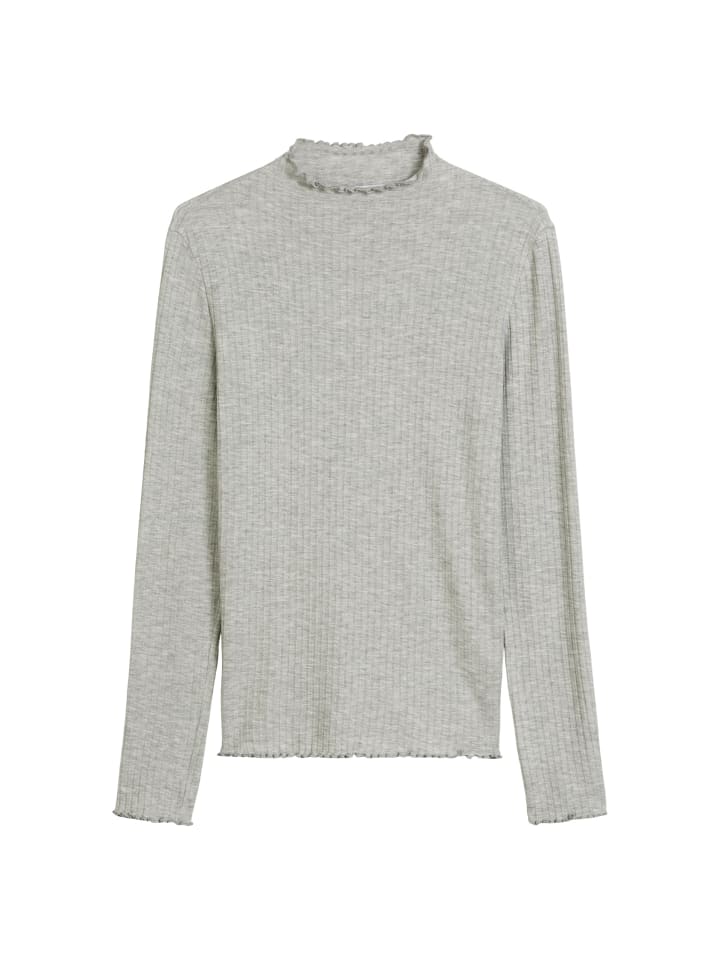 

Marc O'Polo DENIM Узкая ребристая футболка с длинными рукавами, цвет «камень меланж»