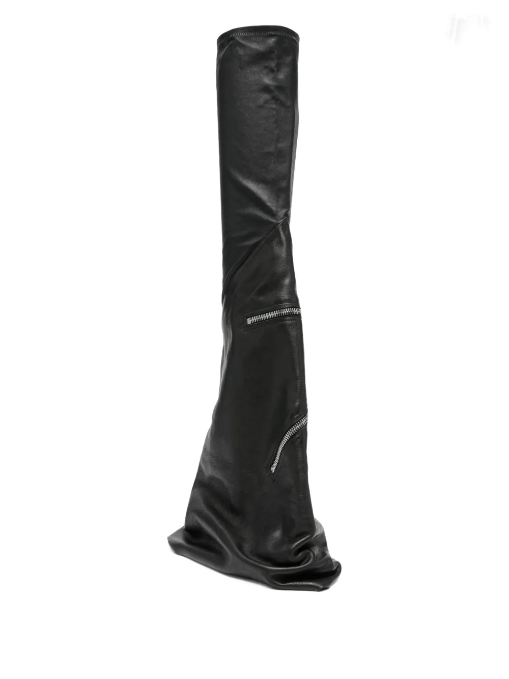 Сапоги Cargo Fetish Sneaks из телячьей кожи до колена Rick Owens, черный — фото 3