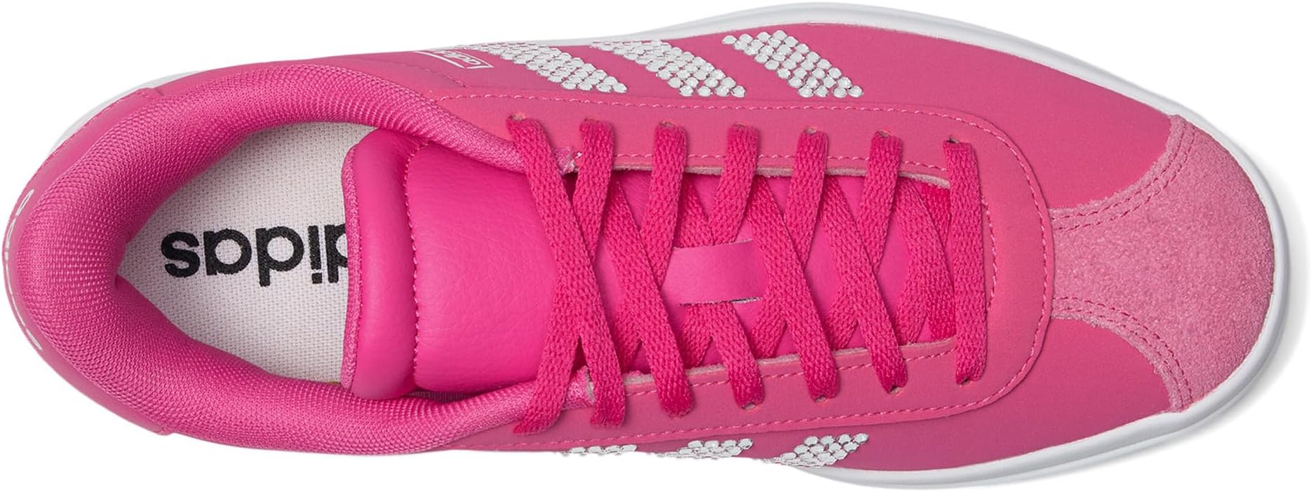 Кроссовки Adidas Kids VL Court Bold Sportswear Shoes, Pulse Magenta/White/Pulse Magenta — фото 2